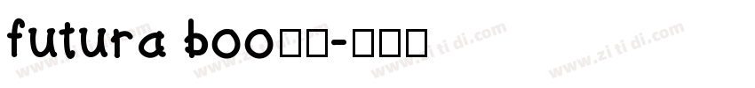 futura boo字体字体转换